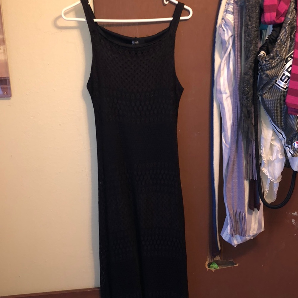 Dawn Joy Fashions black lace maxi dress size 9